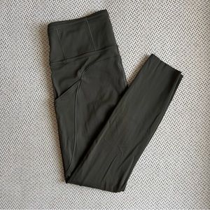 Lululemon Running/Cycling Legging (Dark Olive, 6)